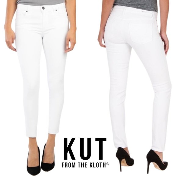 Kut from the Kloth Denim - SOLD Kut From The Kloth - White Diana Skinny Relaxed Jeans, SZ 10
